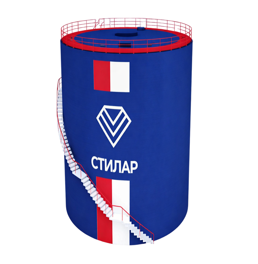 Цельносварной резервуар РВС для ГСМ 20 м³ от завода-производителя